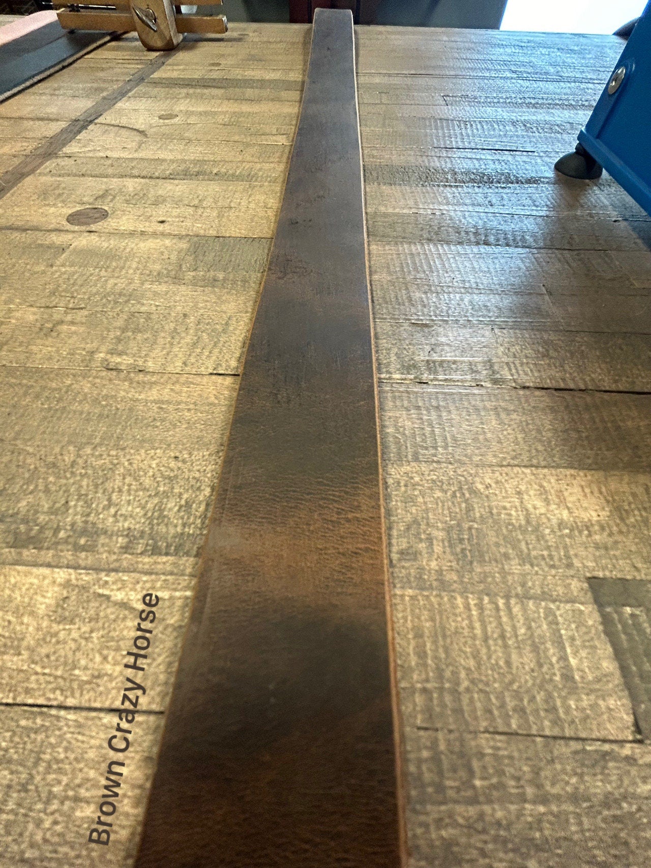 Handmade USA Leather Straps Custom Dog Collars Blanks with Beveled Edges Ready for Belt Making