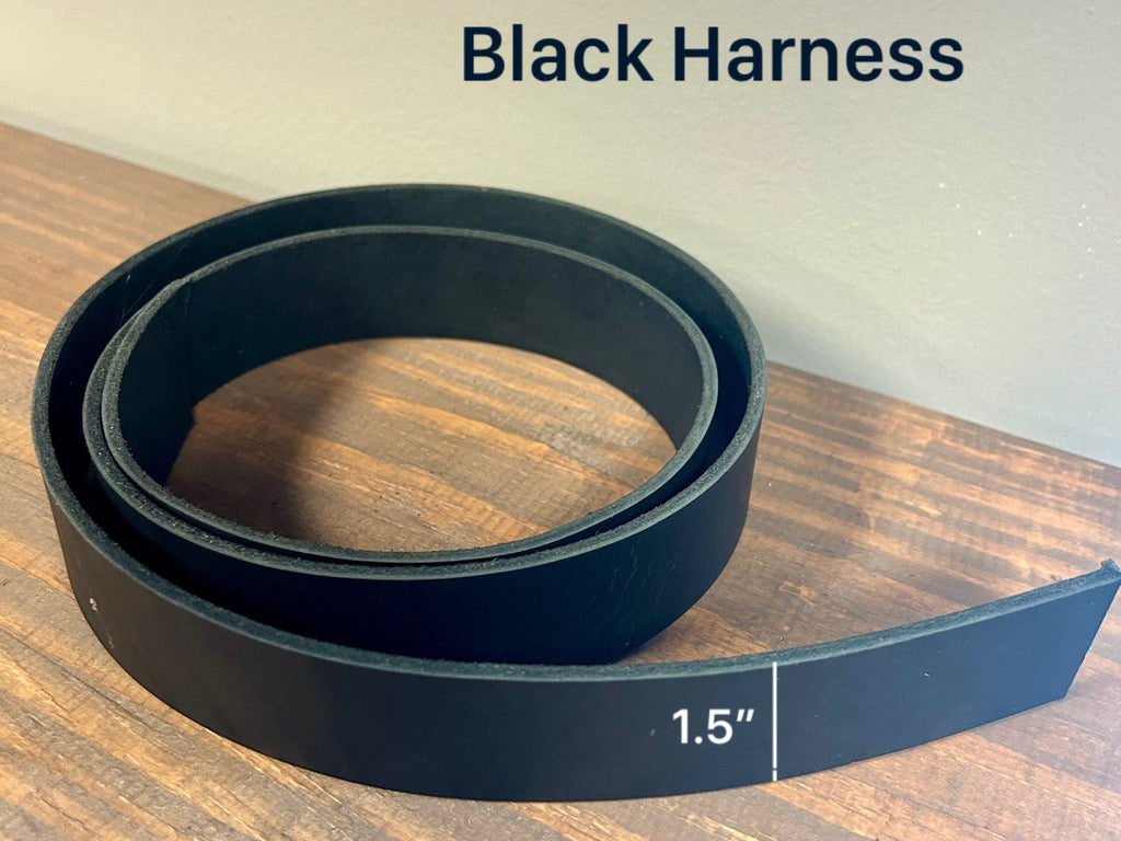 Handmade USA Leather Straps Custom Blanks with Beveled Edges Ready for Belt Making, Collars and Craft Supplies