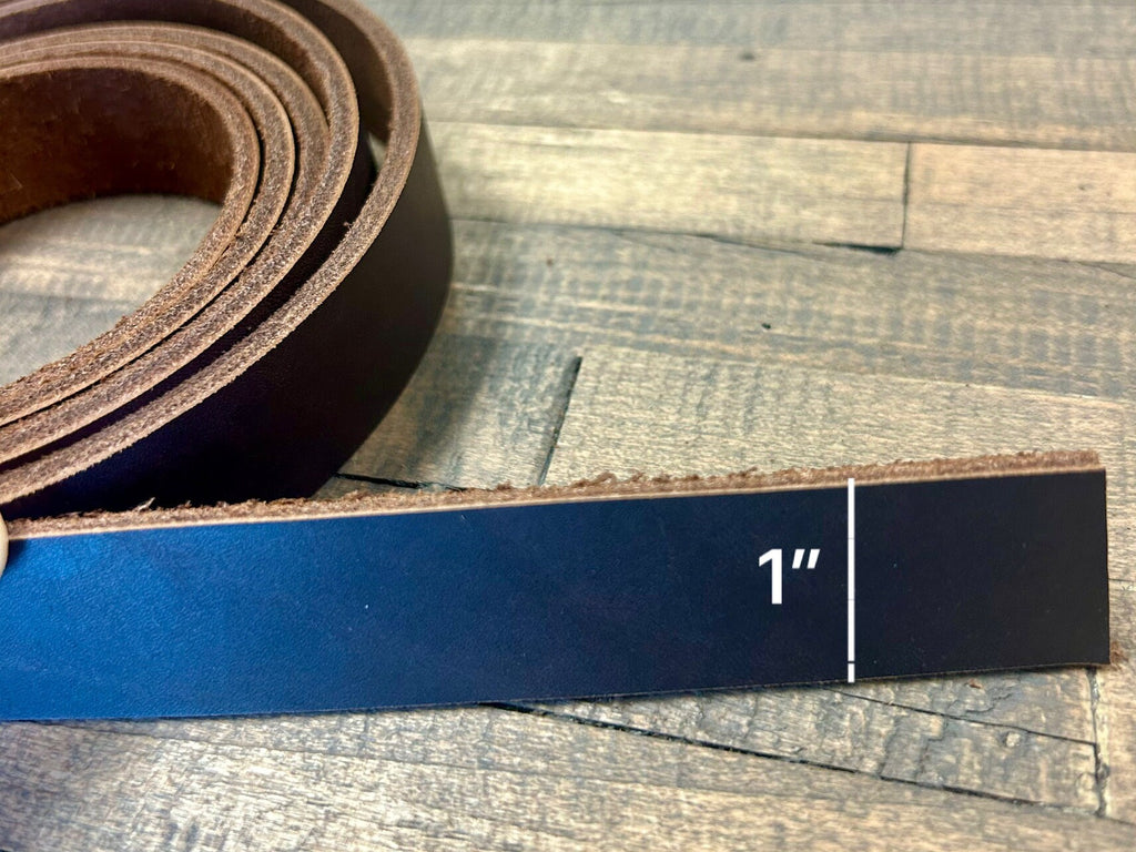 Leather Dog Collar Handmade USA Crossbody Custom Belt Straps Leather Blanks Craft Supplies with Beveled Edges Ready for Belt Making