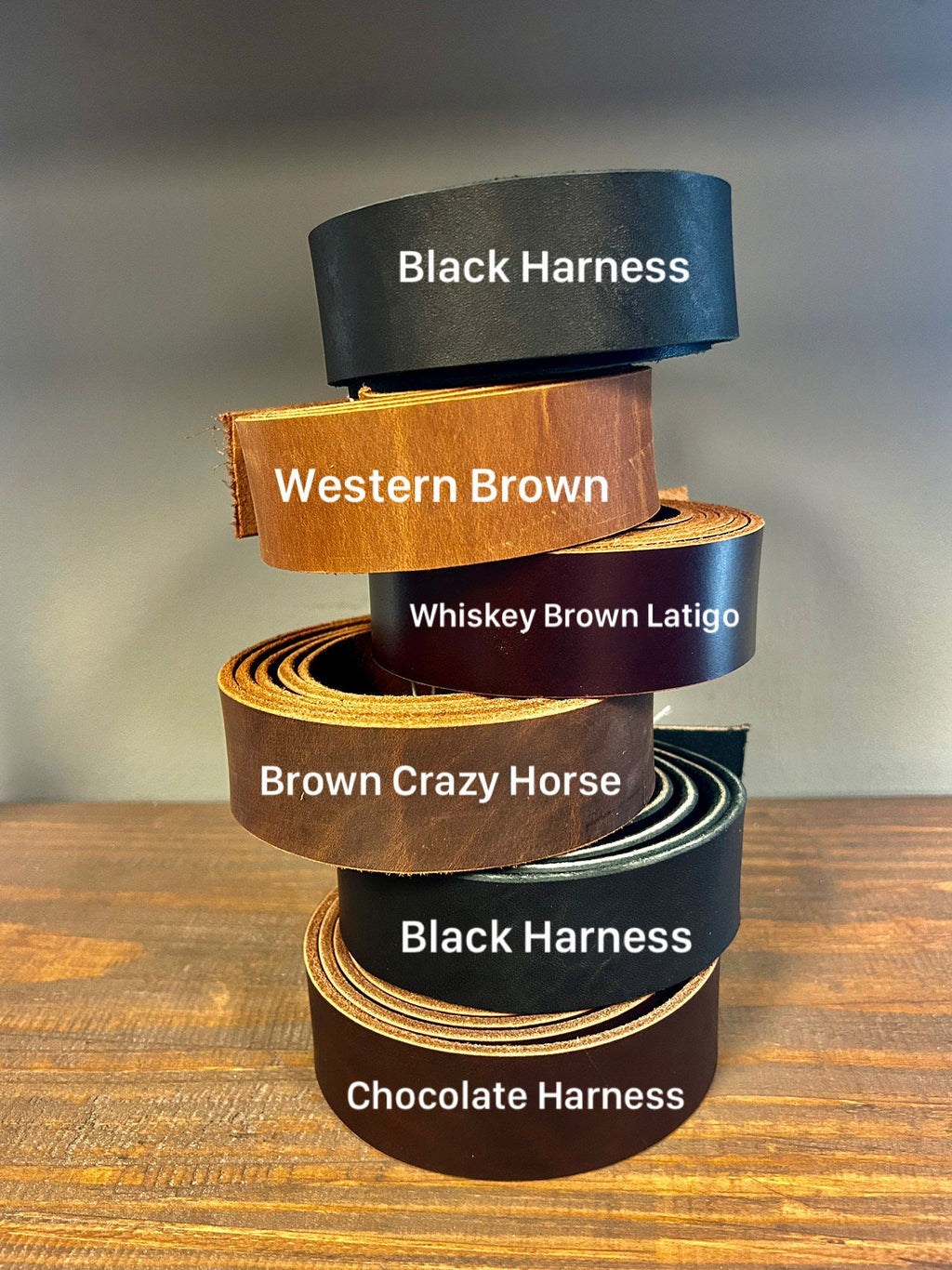 Handmade USA Leather Straps Custom Dog Collars Blanks with Beveled Edges Ready for Belt Making