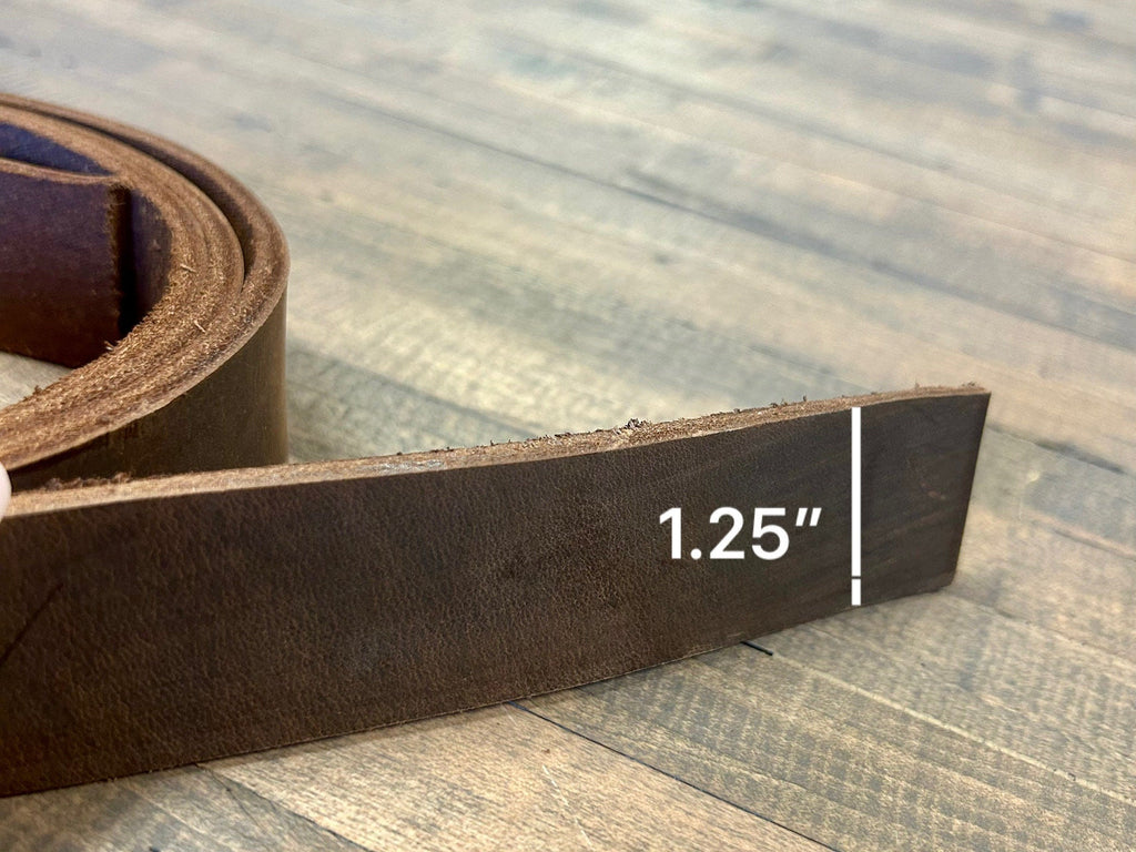 Handmade USA Leather Straps Custom Dog Collars Blanks with Beveled Edges Ready for Belt Making