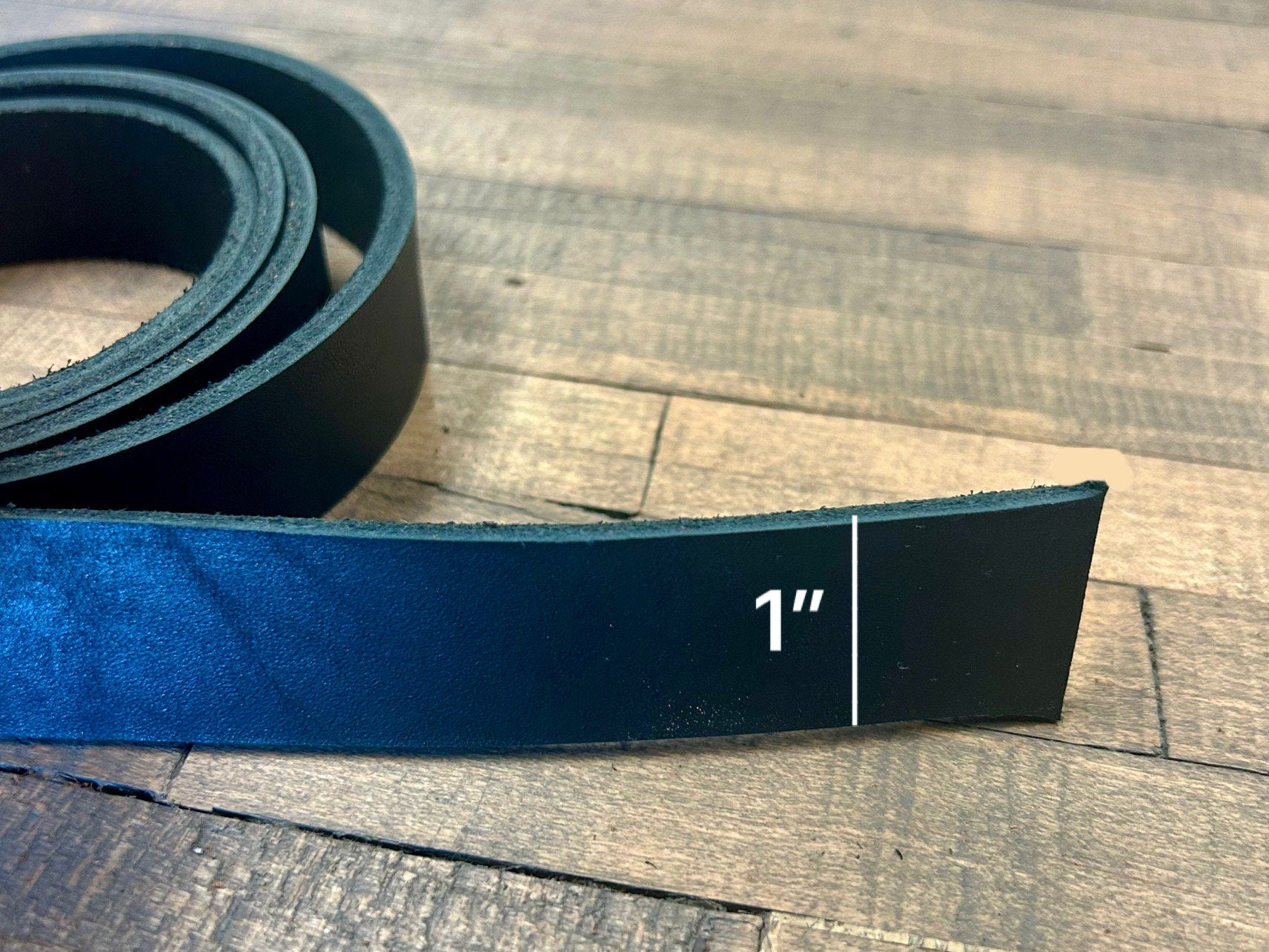 Handmade USA Leather Straps Custom Blanks with Beveled Edges Ready for Belt Making, Collars and Craft Supplies