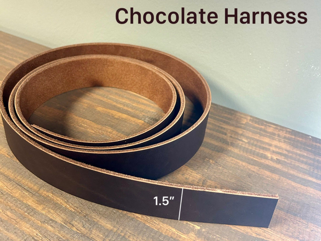 Leather Dog Collar Handmade USA Crossbody Custom Belt Straps Leather Blanks Craft Supplies with Beveled Edges Ready for Belt Making