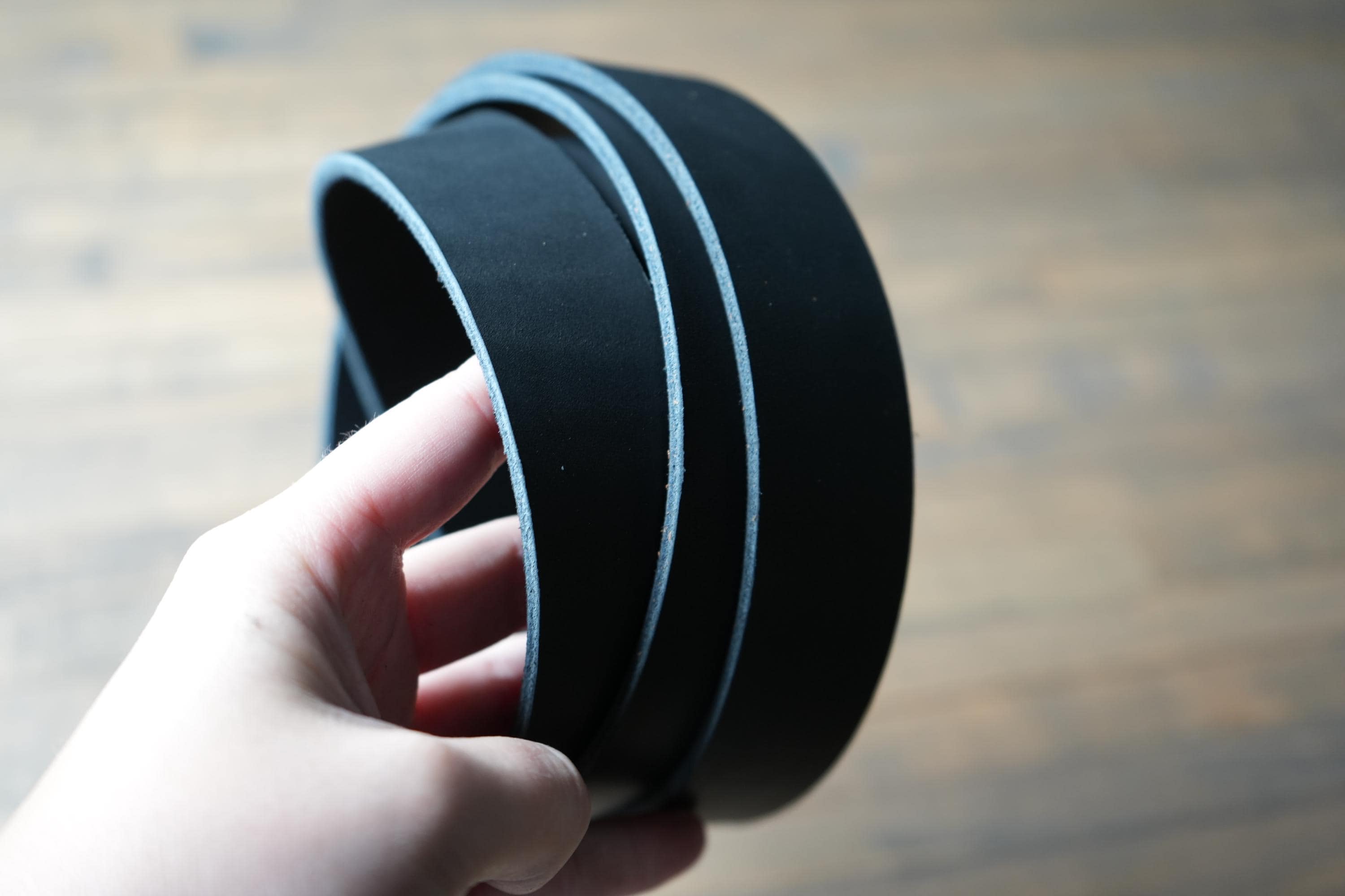 Handmade USA Leather Straps Custom Blanks with Beveled Edges Ready for Belt Making, Collars and Craft Supplies