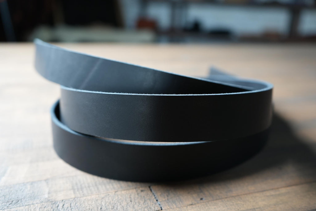 Handmade USA Leather Straps Custom Blanks with Beveled Edges Ready for Belt Making, Collars and Craft Supplies