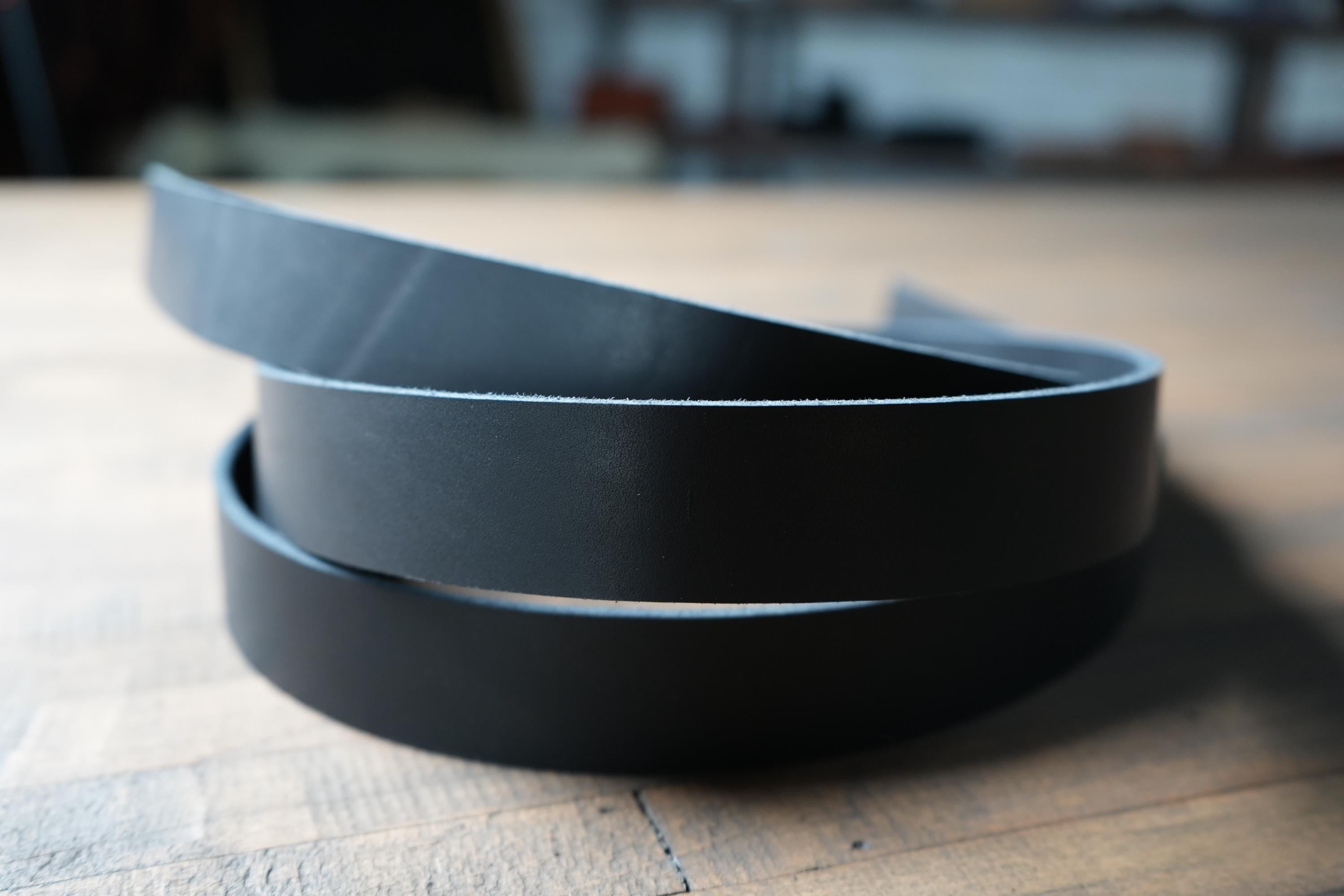 Handmade USA Leather Straps Custom Blanks with Beveled Edges Ready for Belt Making, Collars and Craft Supplies