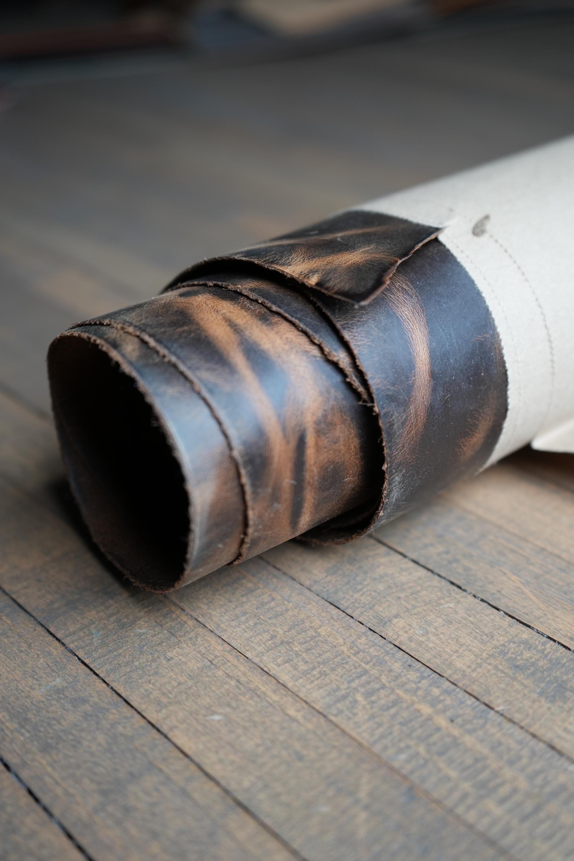 USA Buffed Steer Leather Pull Up Leather Hides Premium Leather Panels Tooling Leather Supplies Belt Bag Wallet DIY Craft Materials