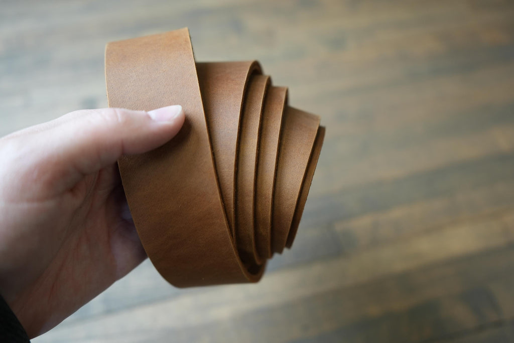 Custom Leather Dog Collar Handmade USA  Fanny Pack Guitar Strap Belt Purse Straps Leather Blanks with Beveled Edges Ready for Belt Making