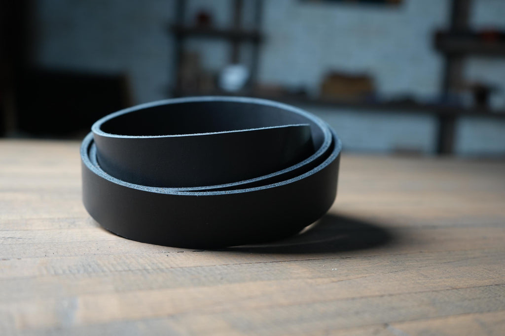 Handmade USA Leather Straps Custom Blanks with Beveled Edges Ready for Belt Making, Collars and Craft Supplies