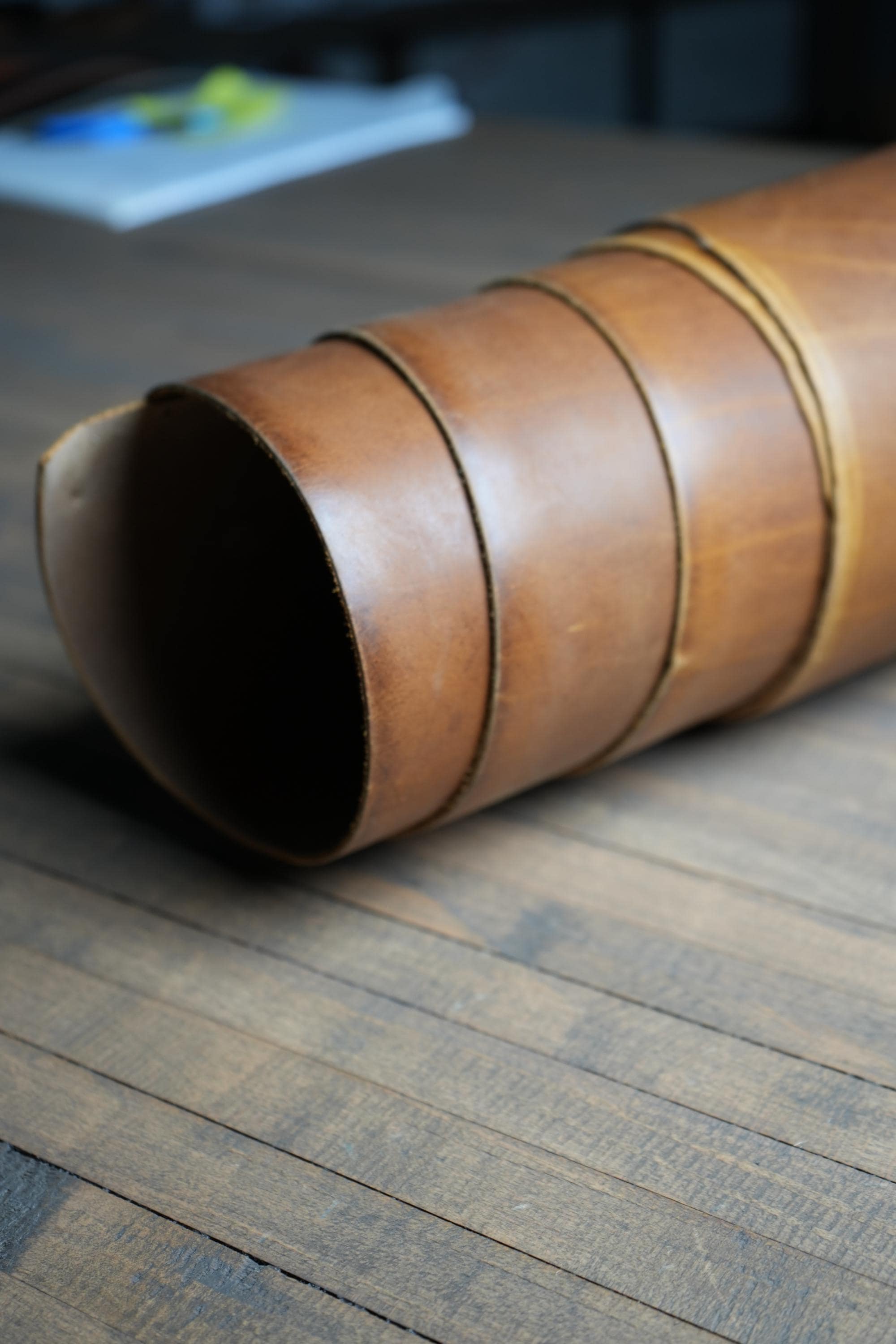 American Handmade Leather Hide Rustic DIY Craftsman Distressed Wallet Panel Handcut Cowhide Bull Crazyhorse Steerhide Tooling Hobbyist Bag.