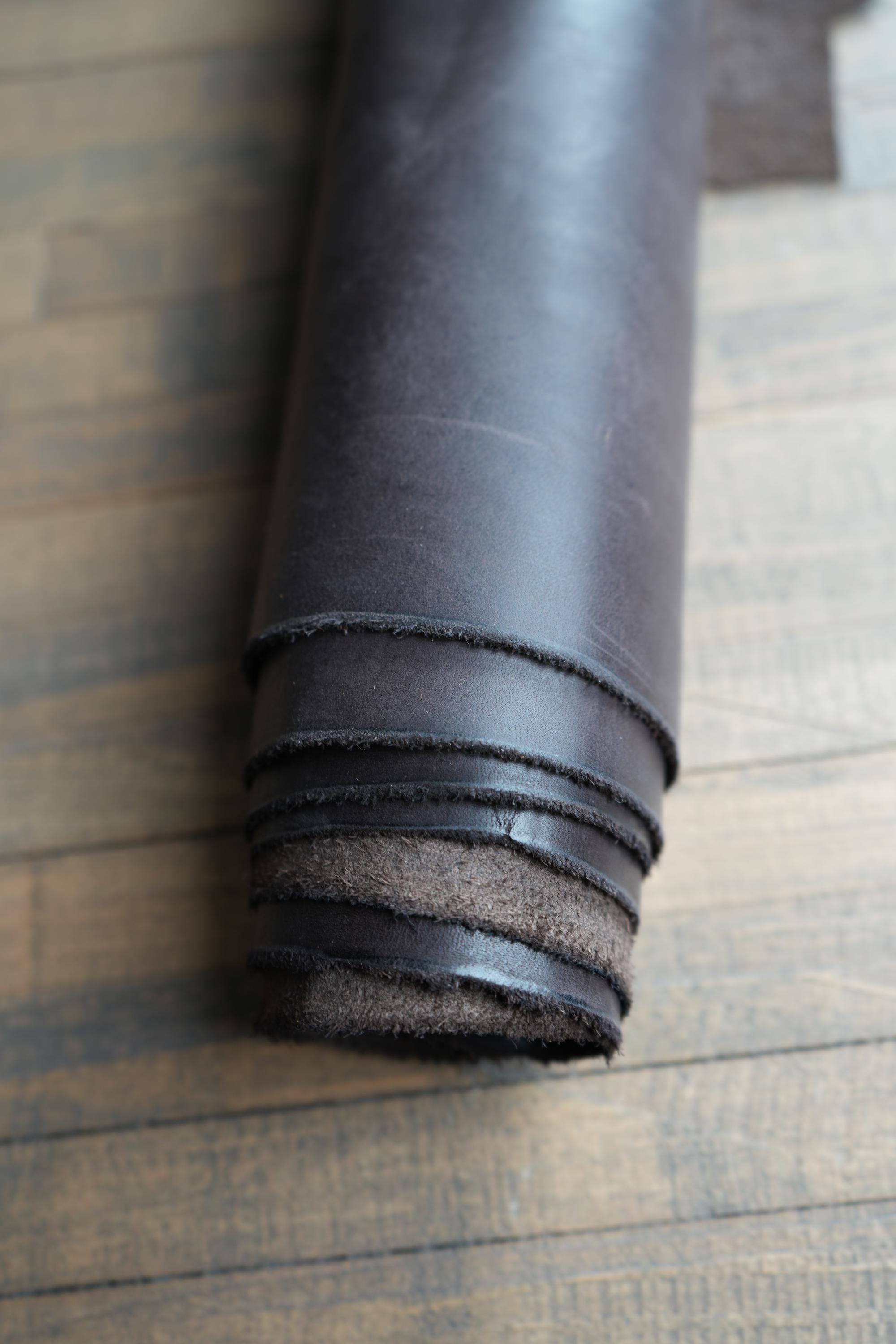 Full-Grain American Steer Leather Belt Straps Leather USA Craft Supplies Natural Wax Leather Material for Makers Tooling Belts Supplies