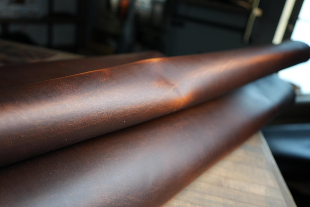 American Buffed Steer Leather Hides Pull Up Leather Supplies Premium Leather Hides for Craftsmen tooling Belts leather Bags & DIY