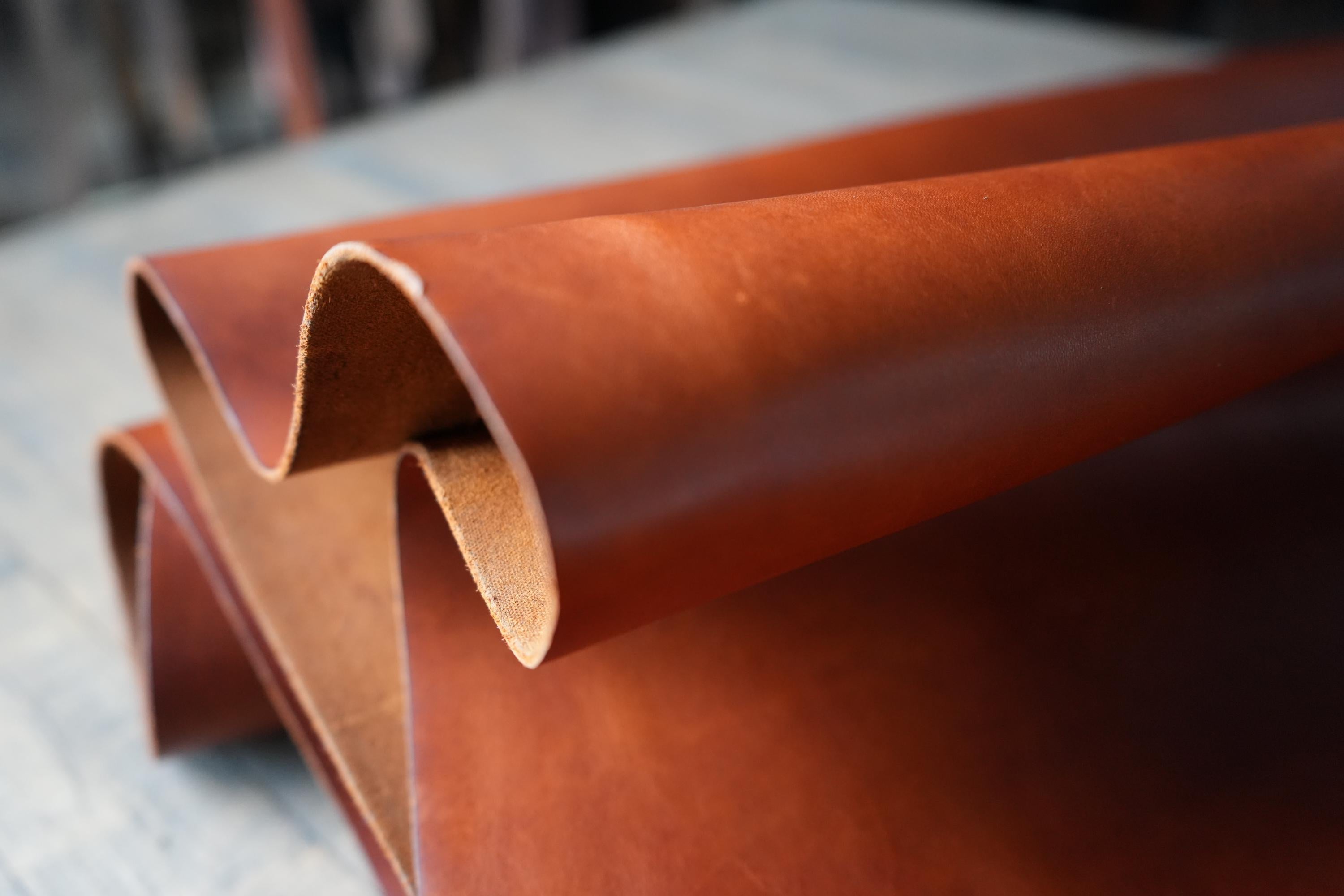 American Handmade Leather Hide Rustic DIY Craftsman Distressed Wallet Panel Handcut Cowhide Bull Crazyhorse Steerhide Tooling Hobbyist Bag.