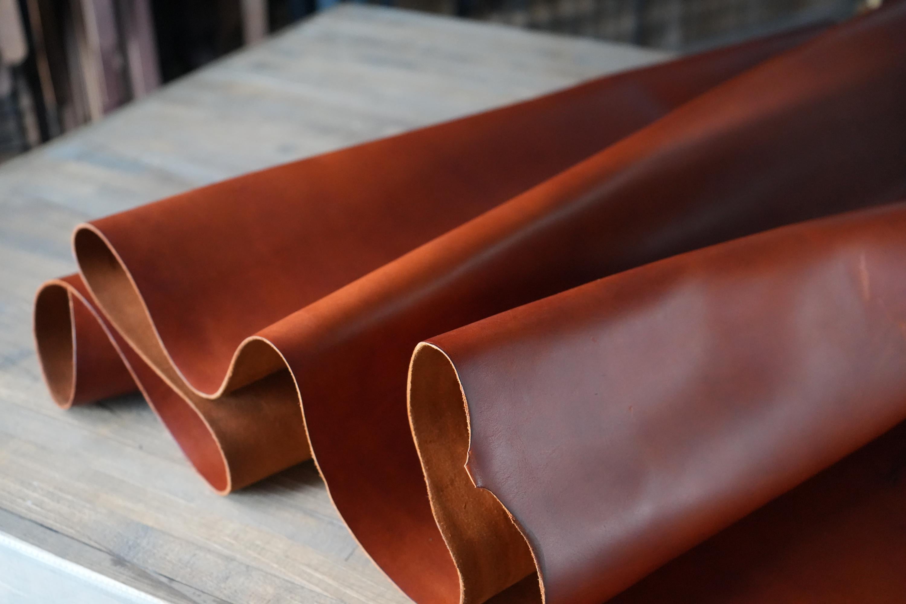 American Handmade Leather Hide Rustic DIY Craftsman Distressed Wallet Panel Handcut Cowhide Bull Crazyhorse Steerhide Tooling Hobbyist Bag.